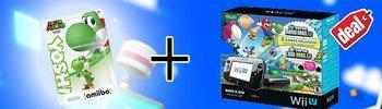 NINTENDO Wii U Mario Kart 8 Premium Pack Schwarz + Amiibo Smash Yoshi 