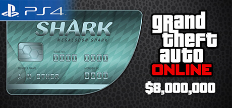 GTA Online Cash Card - 8.000.000 $ - Megalodon [PS4]