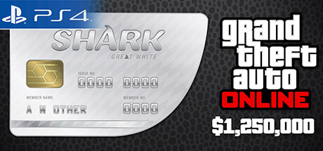 GTA Online Cash Card - 1.250.000 $ - Great White Shark [PS4] 