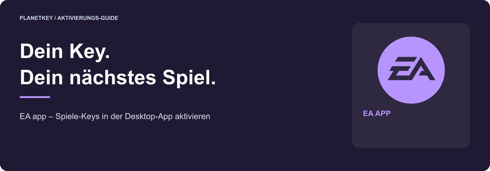 EA app Spiele-Key aktivieren