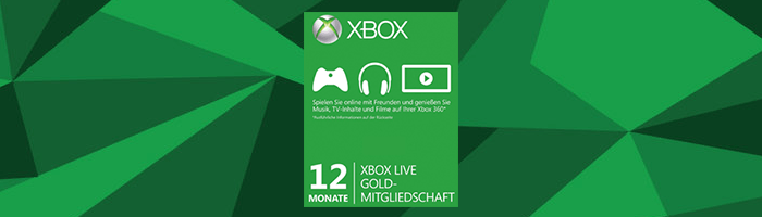 12 Monate XBox Live Gold Mitglied zum Tiefpreis!