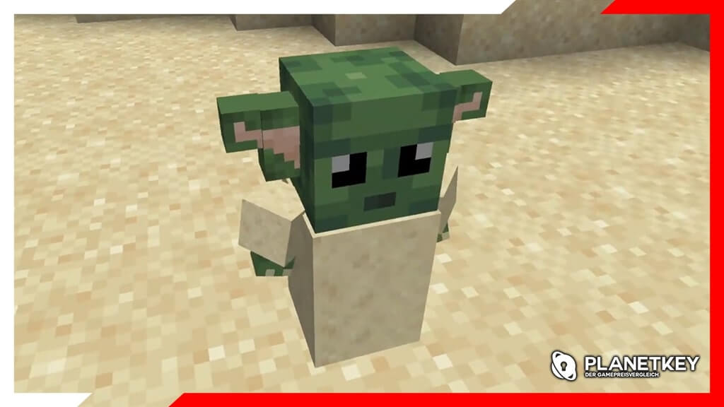 Minecraft - Baby Yoda in Block-Format