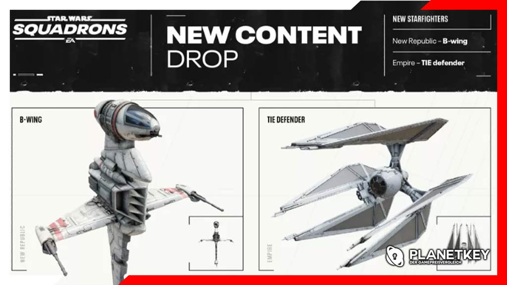 Star Wars: Squadrons Dezember-Update mit B-Wing und TIE Defender