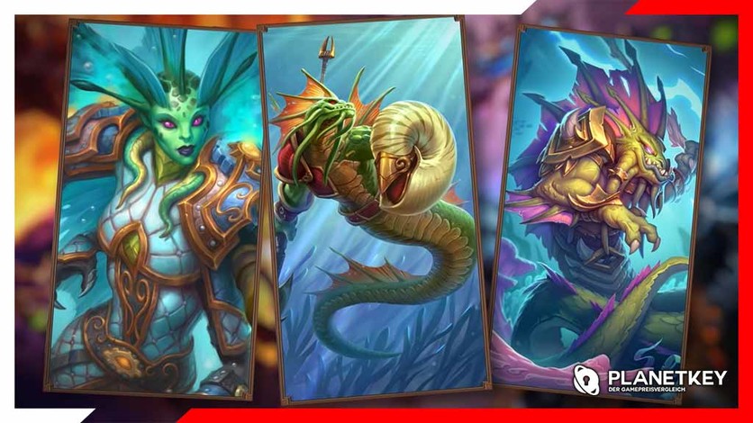 Jeder Aufstieg des Naga-Dieners auf den Schlachtfeldern von Hearthstone