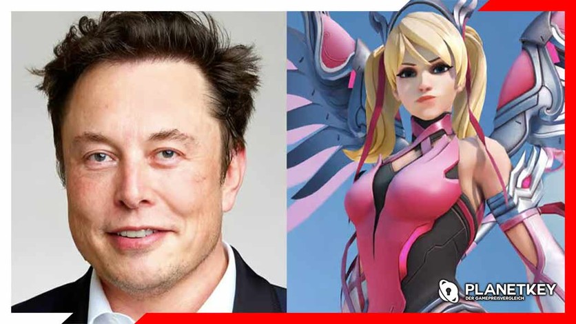 Elon Musk bat Amber Heard, Overwatch-Figur Mercy für ihn zu cosplayen