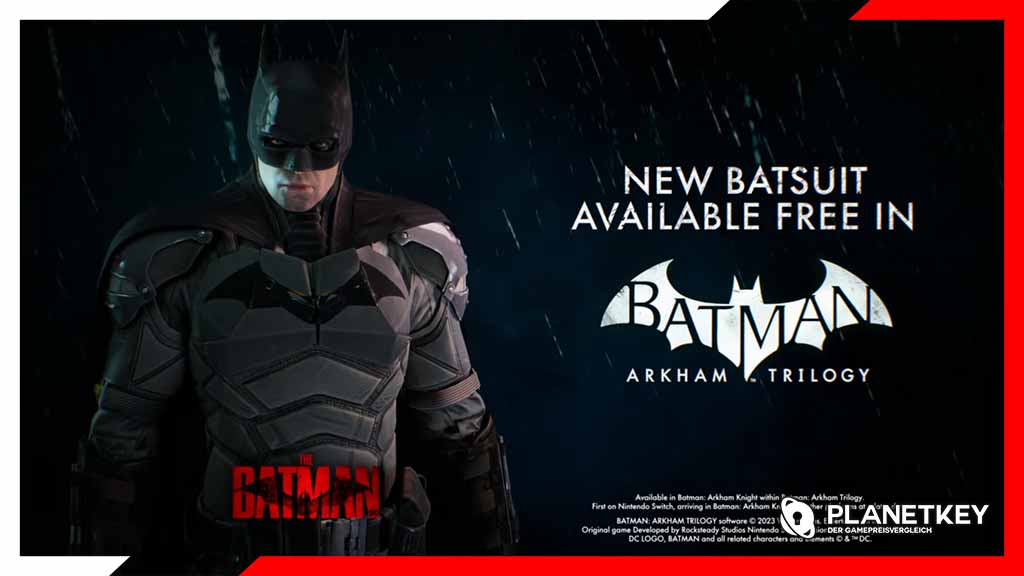 Der Batman-Anzug von Robert Pattinson wird mit der Arkham-Trilogie auf Switch erscheinen