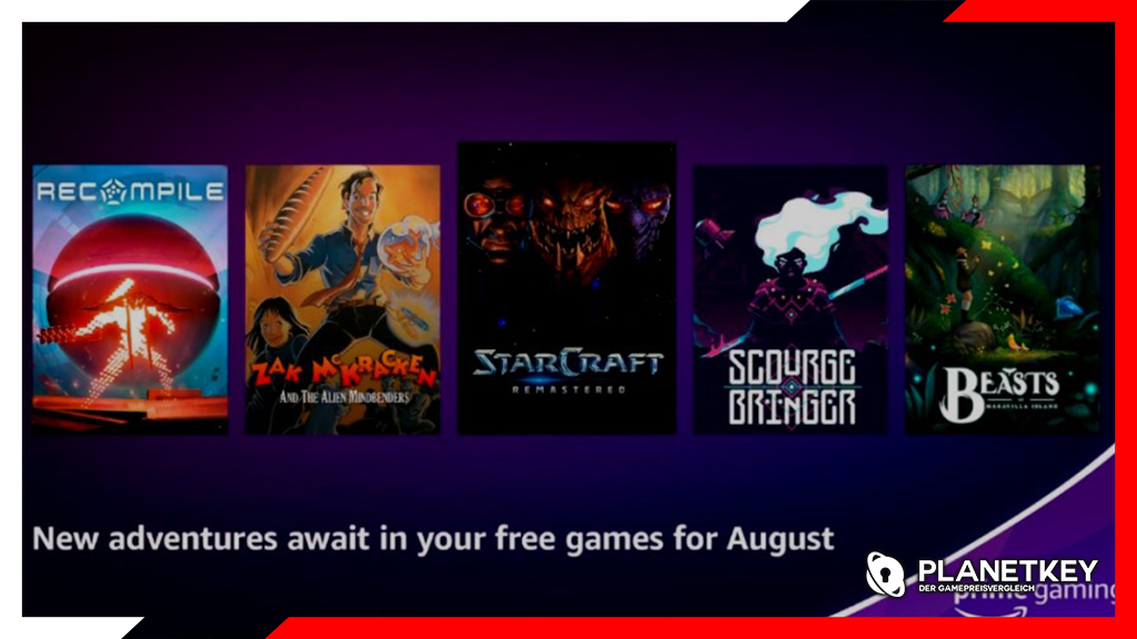 Prime Gaming mit Gratis-Spielen im August: Ein Fest für Gamer