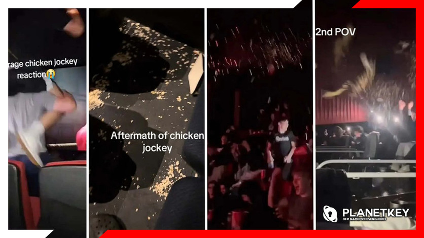 Chicken Jockey Meme löst Chaos in Kinos aus – Polizei muss eingreifen