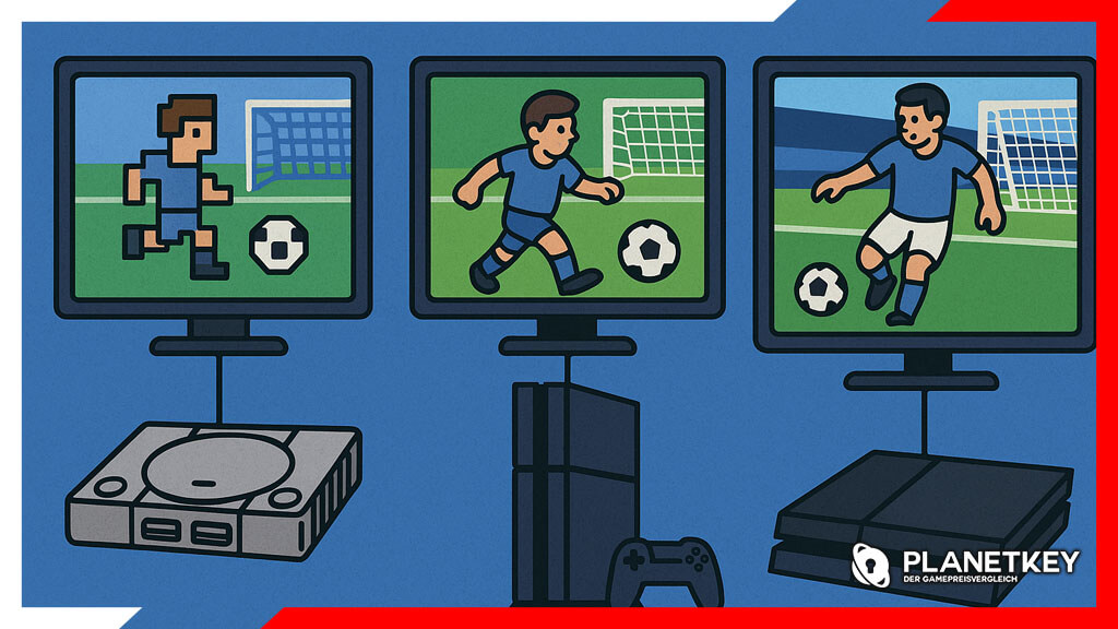 Die Evolution der Grafik von Fußballspielen auf PlayStation