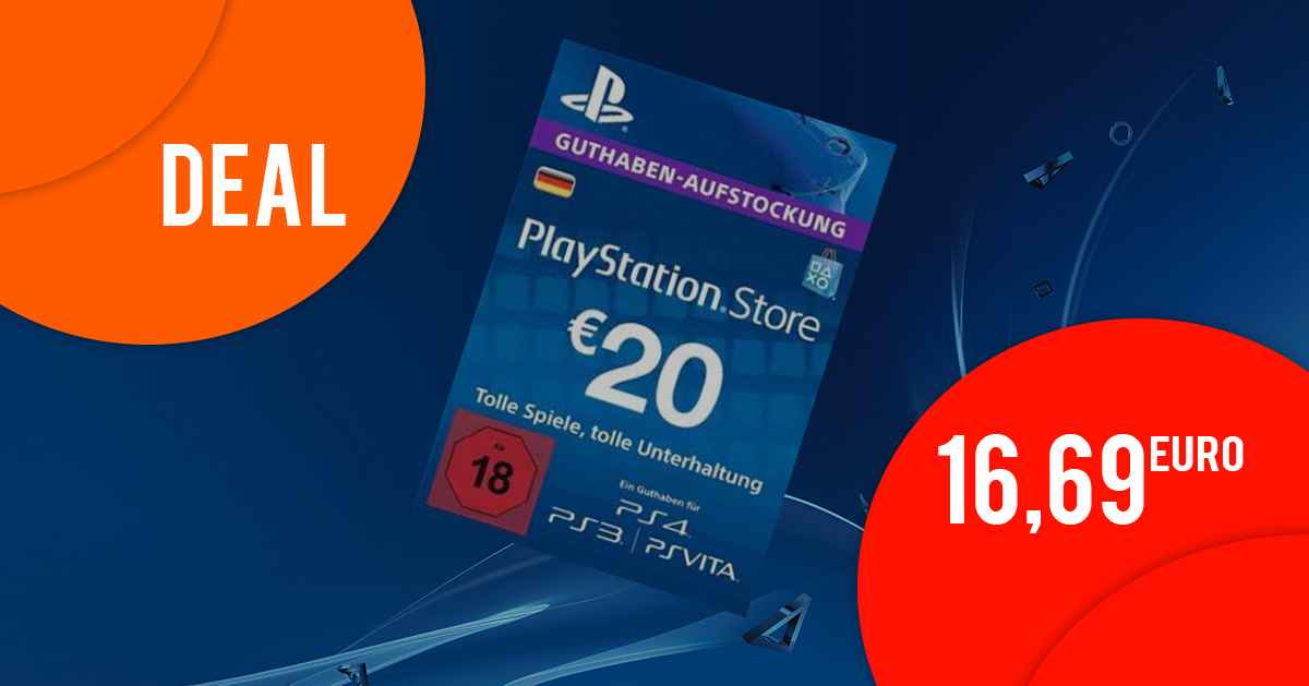 20â‚¬ PSN Guthaben fÃ¼r 16,69â‚¬ bei Ebay 