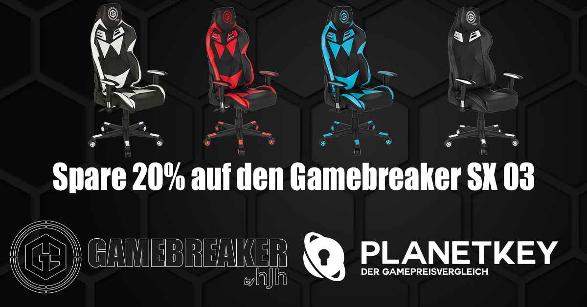 20% Rabatt auf Gamingstuhl SX 03 von Gamebreaker by hjh OFFICE!