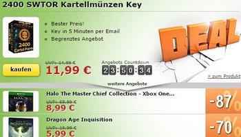 2400 SWTOR KartellmÃ¼nzen im Angebot!