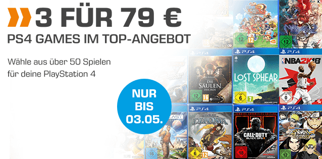 3 Games fÃ¼r nur 79 Euro bei Saturn!