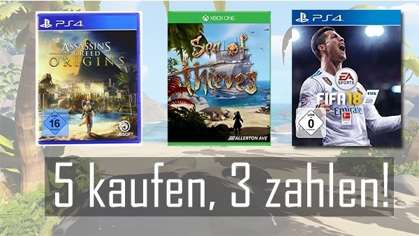 5 Spiele zum Preis von 3!