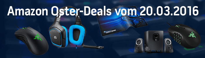 Amazon Osterdeals vom 20.03.2016 - GamingmÃ¤use, Headsets und mehr...