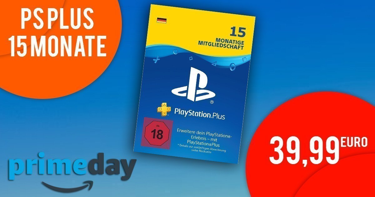 AMAZON PRIME DAY - PS Plus 15 Monate nur 39,99 EUR