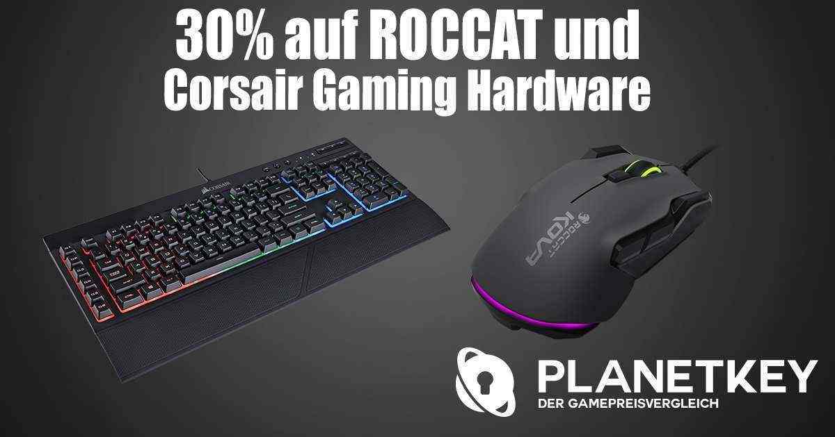 Bis zu 30% auf Produkte von ROCCAT und Corsair Gaming!