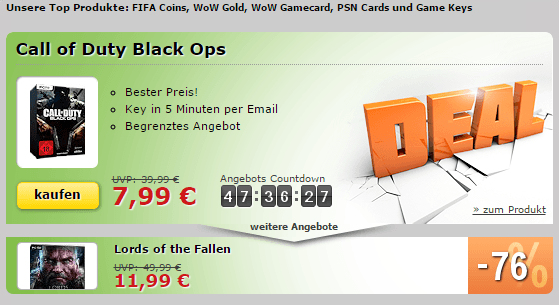 Call of Duty Black Ops und Lords of the Fallen stark reduziert!