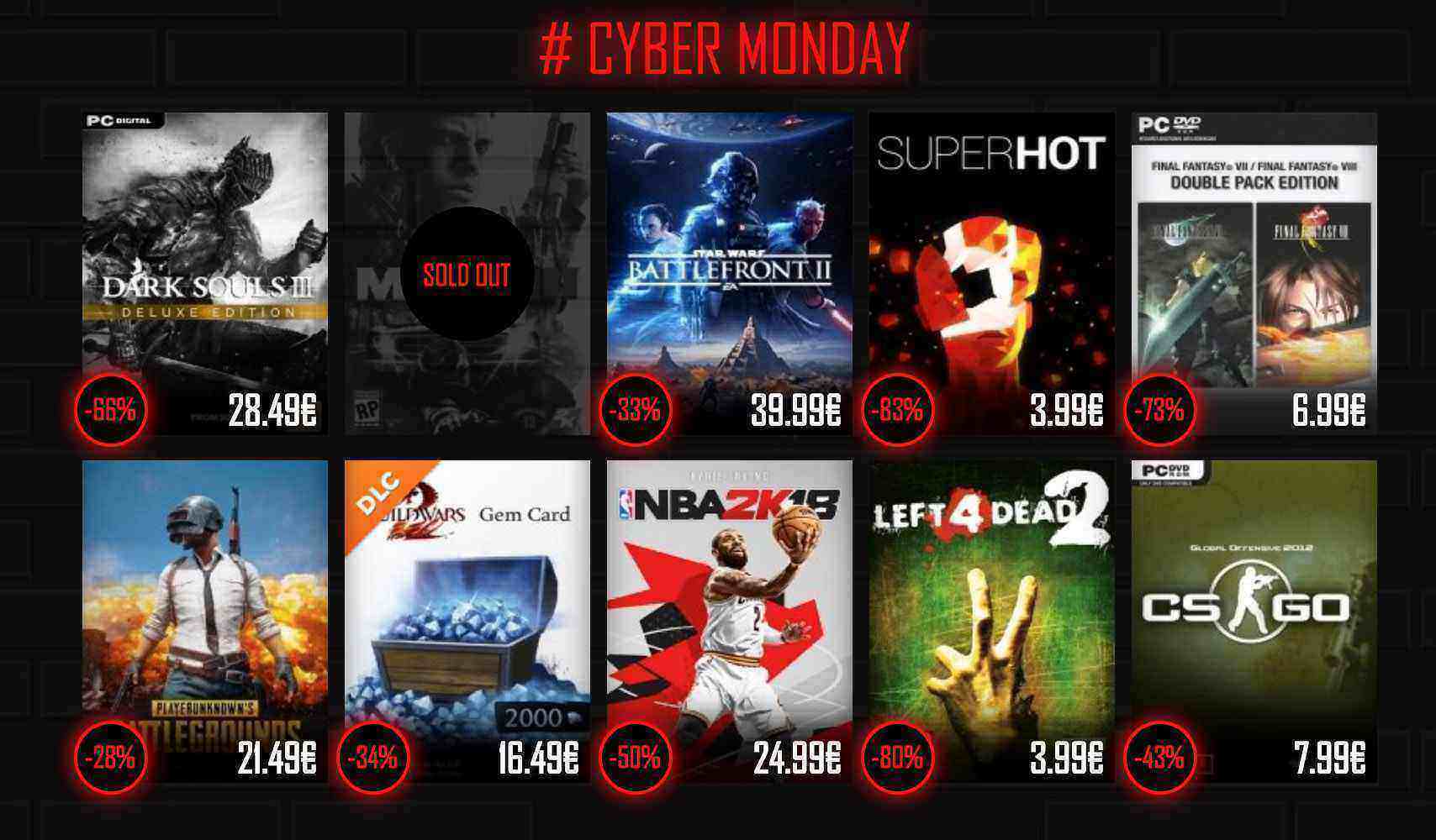 CYBERMONDAY DEALS bei InstantGaming