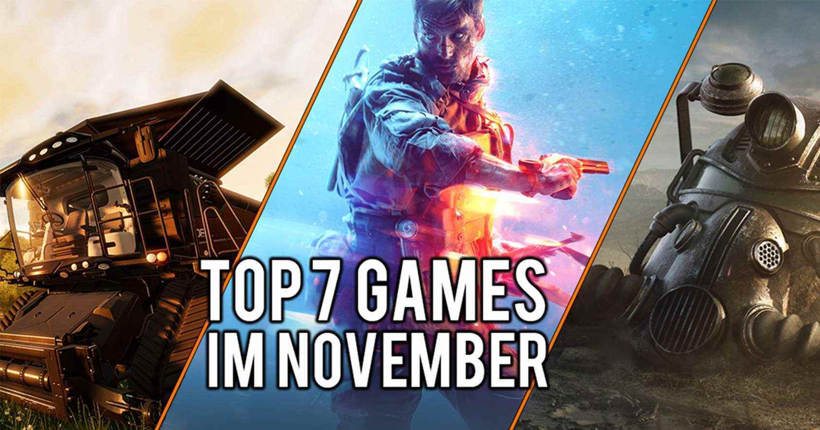 Diese Spiele erwarten uns im November 2018!