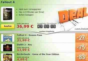 Fallout 4 und Fallout 4 Season Pass - Nur fÃ¼r kurze Zeit super billig!