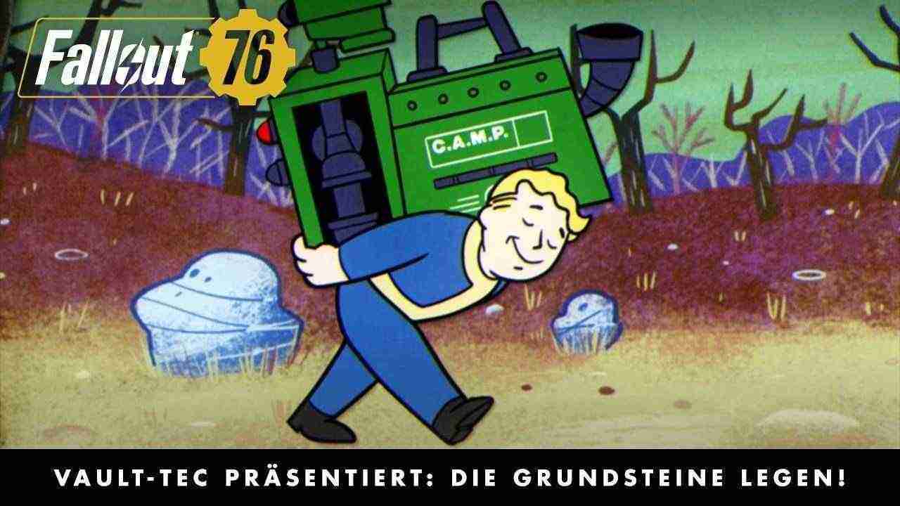 Fallout 76 - Lehrvideo: Die Grundsteine legen.