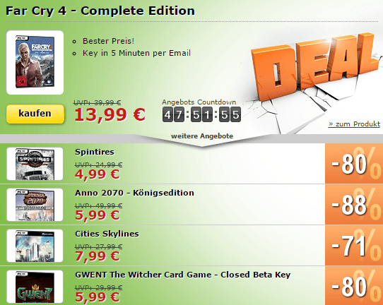 FarCry4 Complete Edition, GWENT und mehr im Angebot!