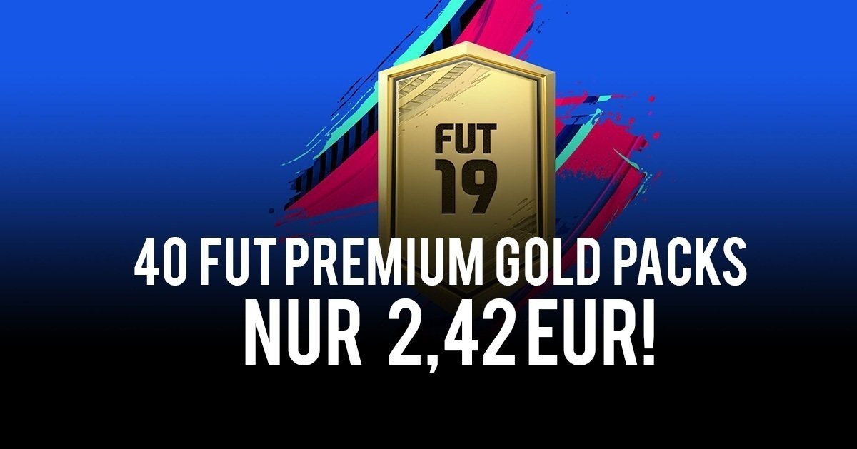 FIFA 19 - 40 FUT Premium Gold Packs fÃ¼r nur 2,42 EUR!