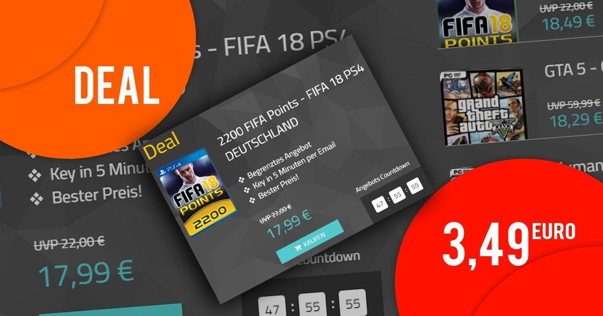 FIFA Points, GTA V und mehr im Angebot bei MMOGA!