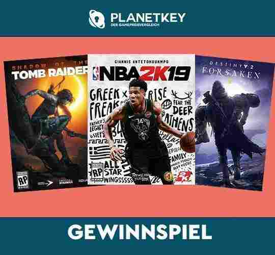 Gewinne Destiny 2 Forsaken, NBA 2k19, Shadow of the Tomb Raider