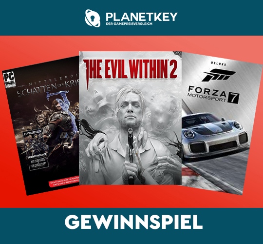 Gewinne Forza Motorsport 7, The Evil Within 2, Mittelerde: Schatten des Krieges!