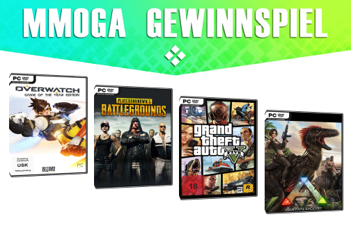 Gewinne jetzt Overwatch, PUBG, GTAV, Ark Survival Evolved!