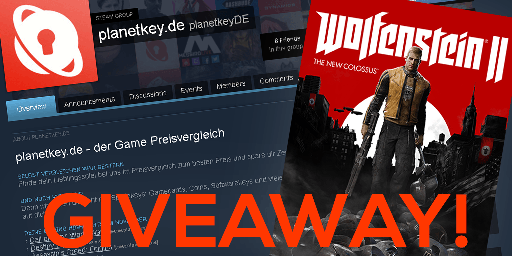 Gewinne Wolfenstein 2 im Planetkey-Giveaway!