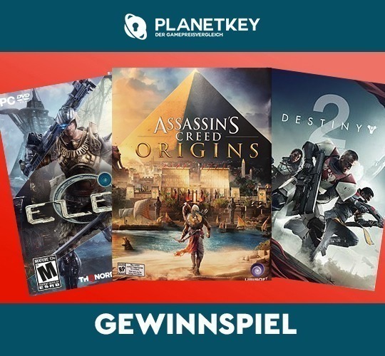 Gewinnspiel Elex, Assassin's Creed Origins, Destiny 2