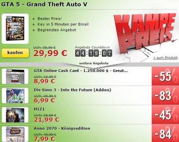 GTA V zum Sonderpreis!