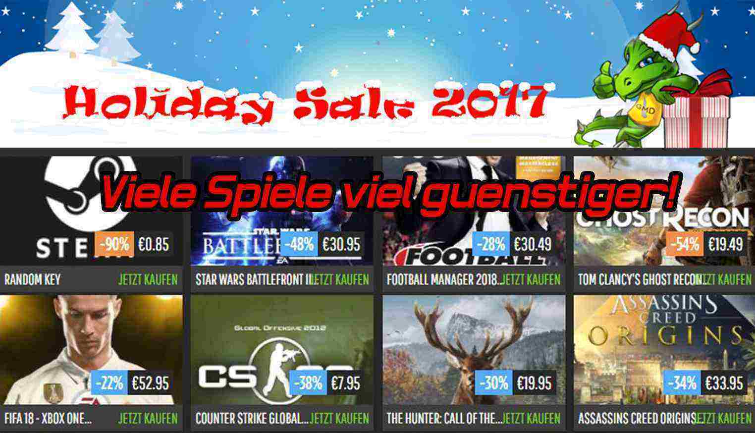 Holiday Sale 2017 bei GamingDragons!