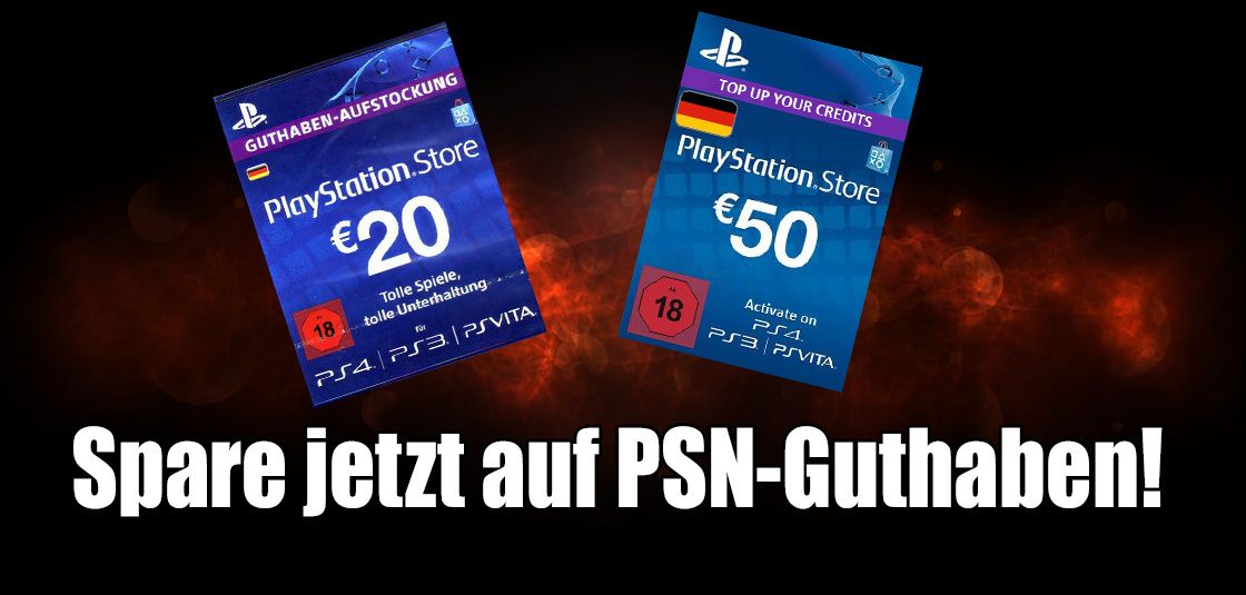 Jetzt PSN Guthaben (20â‚¬,50â‚¬) zum besten Preis kaufen!