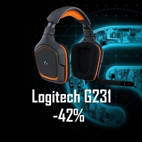 Logitech G231 Gaming-KopfhÃ¶rer jetzt -42%
