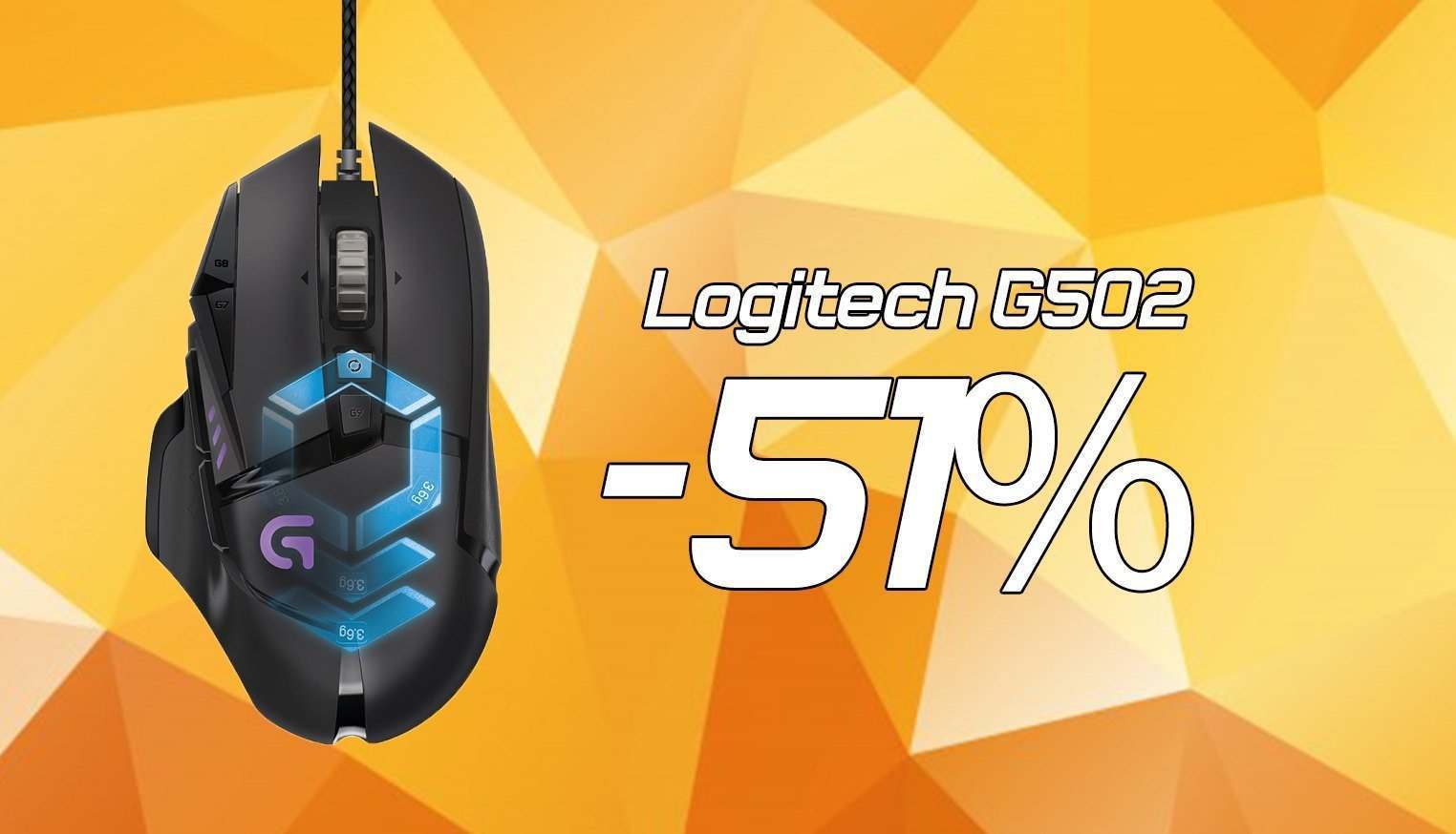 Logitech G502 Gaming-Maus mehr als die HÃ¤lfte sparen!
