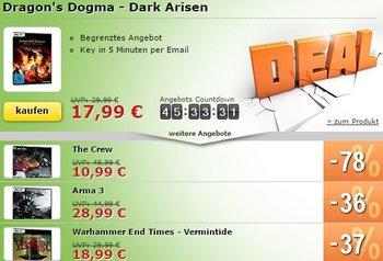 MMOGA Deal mit Dragon's Dogma - Dark Arisen und mehr! GÃ¼nstig!
