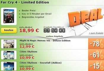 MMOGA Deal mit Far Cry 4 - Limited Edition und mehr!
