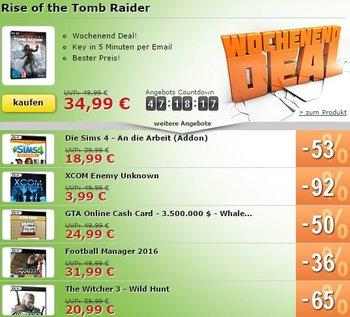 MMOGA Deal mit Rise of the Tomb Raider und mehr!