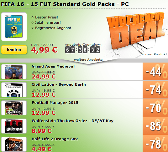 MMOGA haut Mal wieder ein krasses Angebot raus! FIFA FUT Gold Packs zum gÃ¼nstigen Preis!