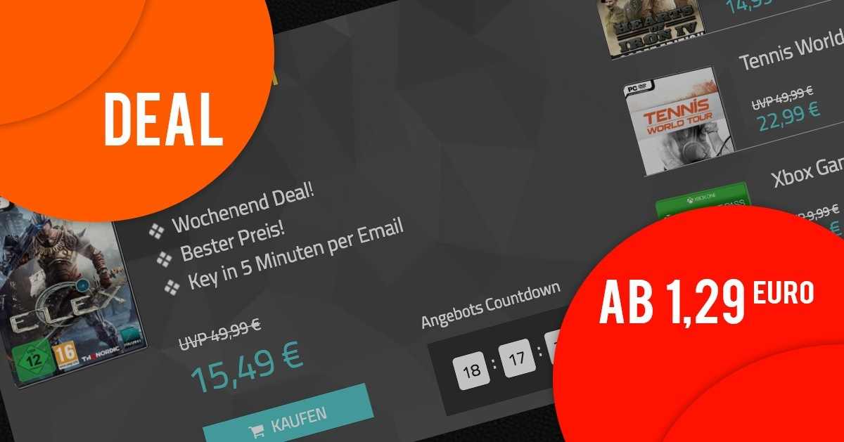 (MMOGA WOCHENENDDEAL) ELEX ab 15,49 und vieles mehr!