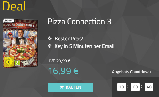 Pizza Connection 3 gÃ¼nstig bei MMOGA kaufen!