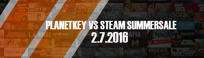 Planetkey vs. Steam SummerSale 2.7.