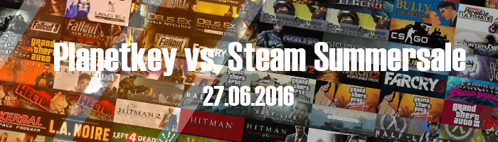 Planetkey vs. Steam SummerSale - 27.06.2016