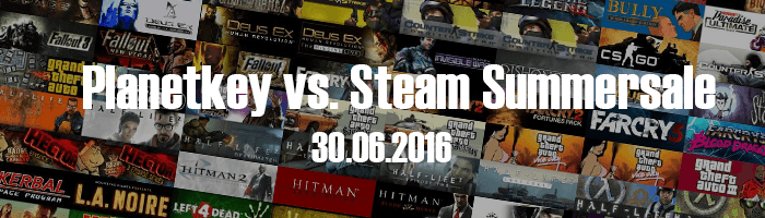 Planetkey vs. Steam SummerSale 30.06.2016