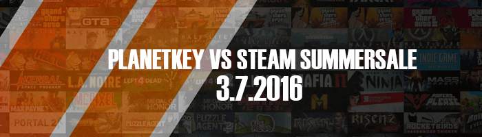 Planetkey vs. Steam SummerSale 3.7