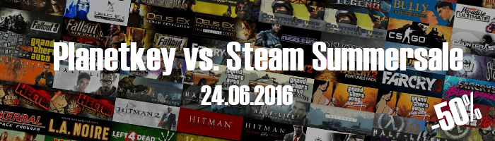 Planetkey vs. Steam Summersale vom 24.06.2016